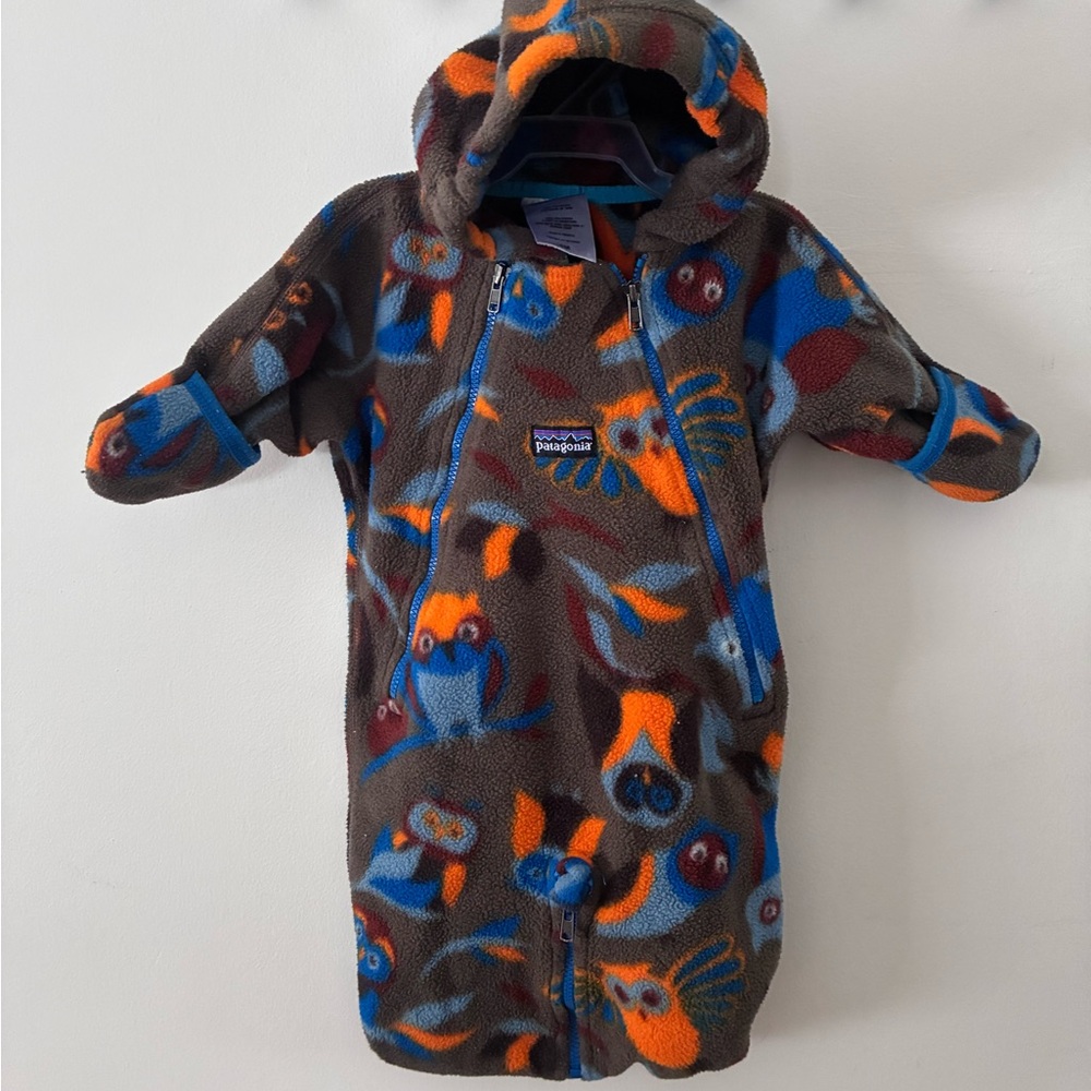 Patagonia Kids Sleep Sack with Owl Design - Brown and Blue